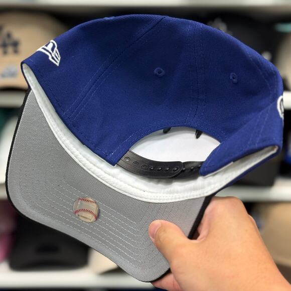 New Era LA Dodgers '50th Anniversary' A-Frame 9FORTY Snapback Blue/Black - Picture 4 of 4